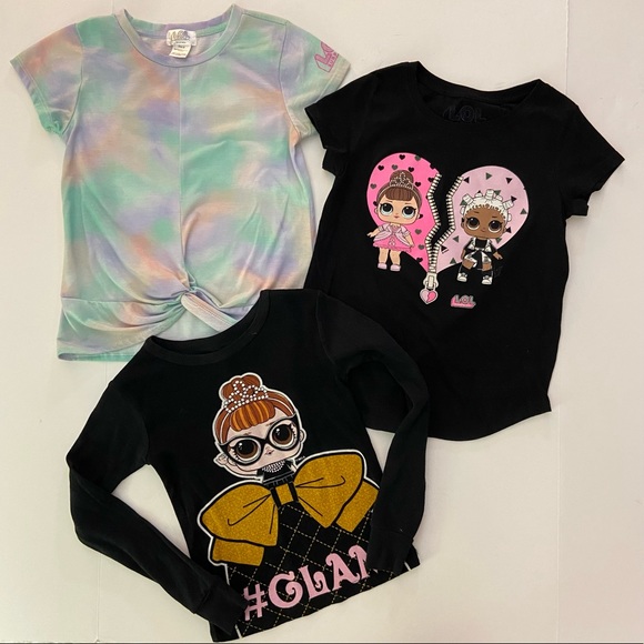 LOL surprise tee shirt - Set of three size 7/8 - Picture 1 of 9